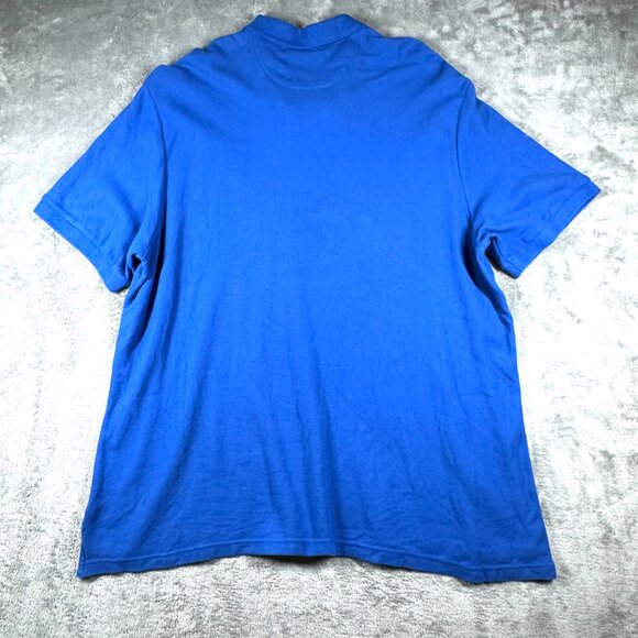 Chaps 4XB Big & Tall Polo Shirt Men’s Blue Cotton Classic Fit - Picture 5 of 10